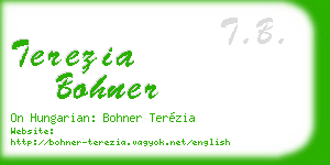 terezia bohner business card